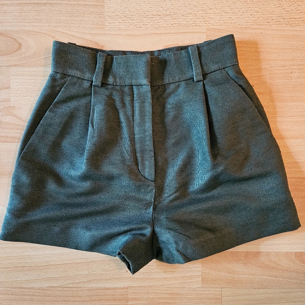 Versace High Waisted Silk Shorts